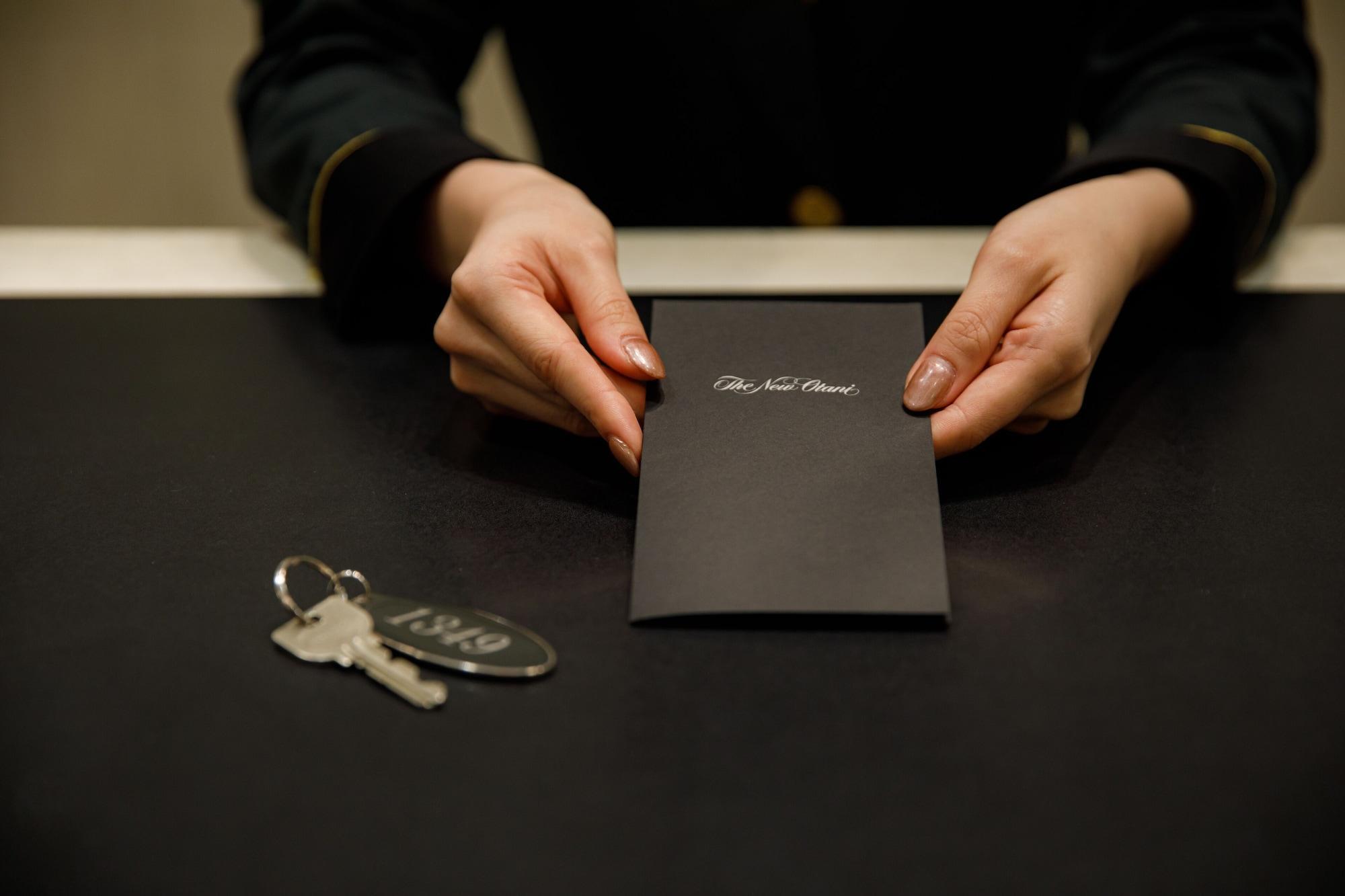 Hotel New Otani Hakata Fukuoka  Exteriér fotografie A hotel key card