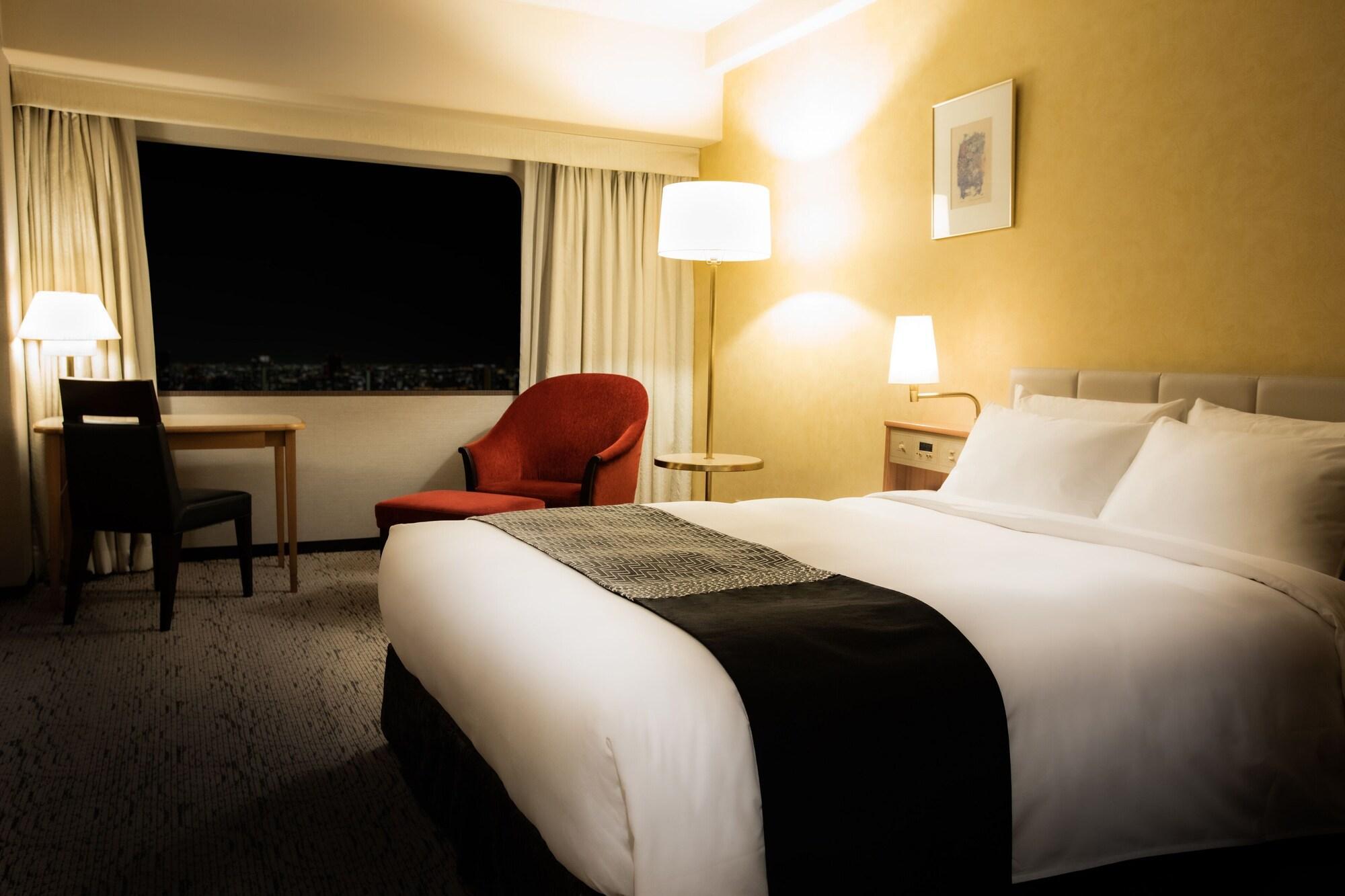 Hotel New Otani Hakata Fukuoka  Exteriér fotografie A room at the hotel