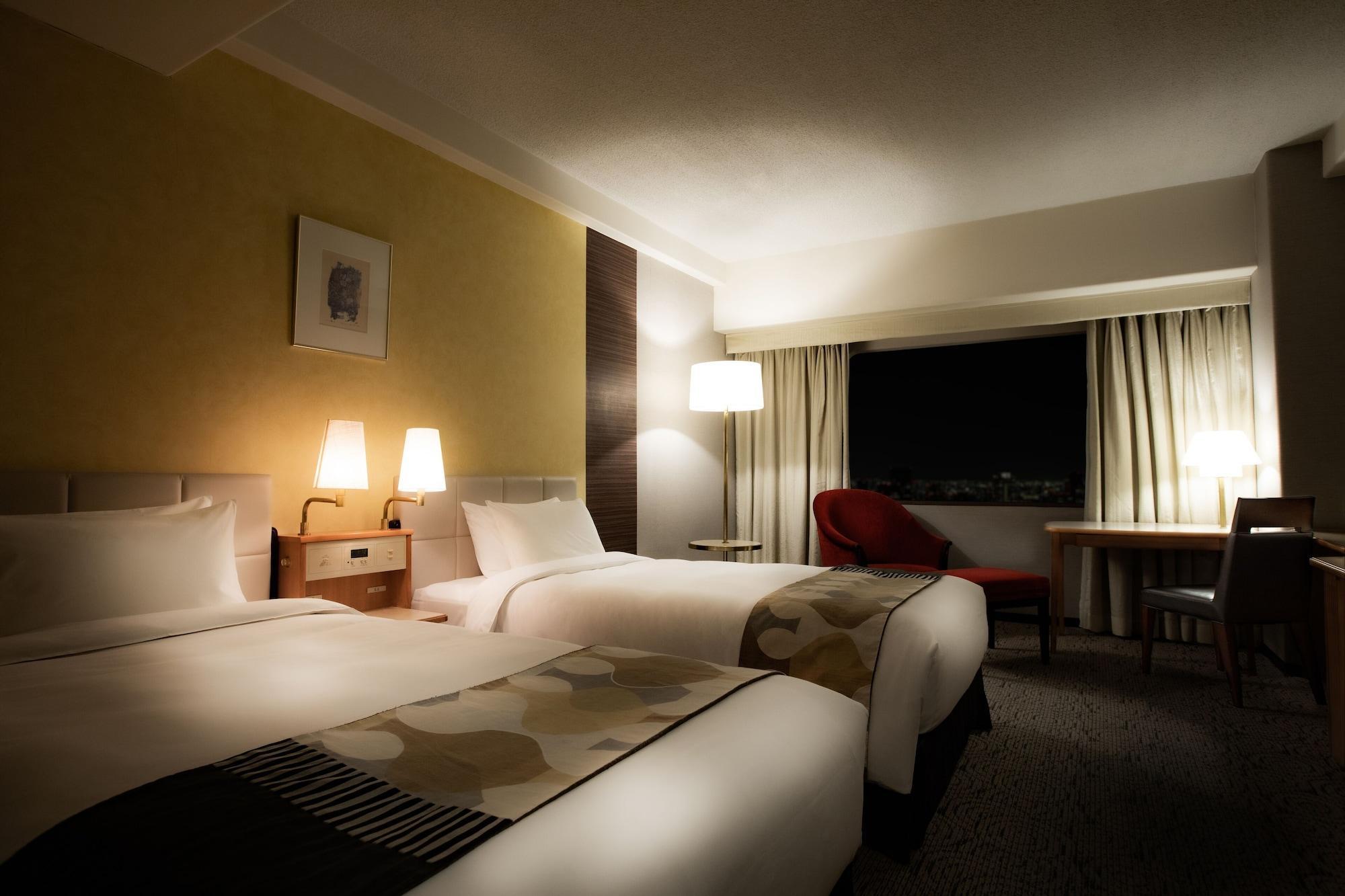 Hotel New Otani Hakata Fukuoka  Exteriér fotografie A room at the hotel