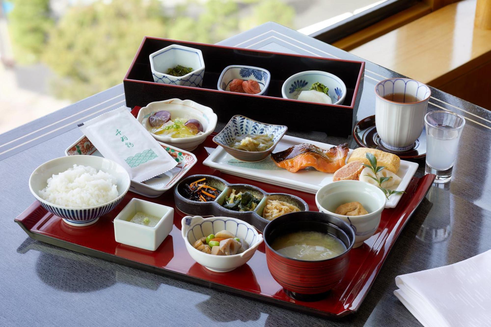 Hotel New Otani Hakata Fukuoka  Exteriér fotografie A Japanese breakfast